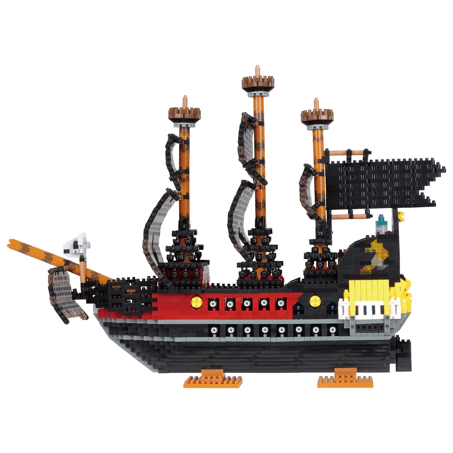 nanoblock - Pirate Ship DX, Pirates, Advanced Hobby Series Building Kit - Image 5