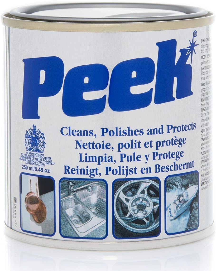 33700 Metal Cleaner Polishing Compound Paste to Clean, Polish, Shine and Protect Stainless Steel, Silver, Chrome, Fibreglass and Ceramic, 250ML