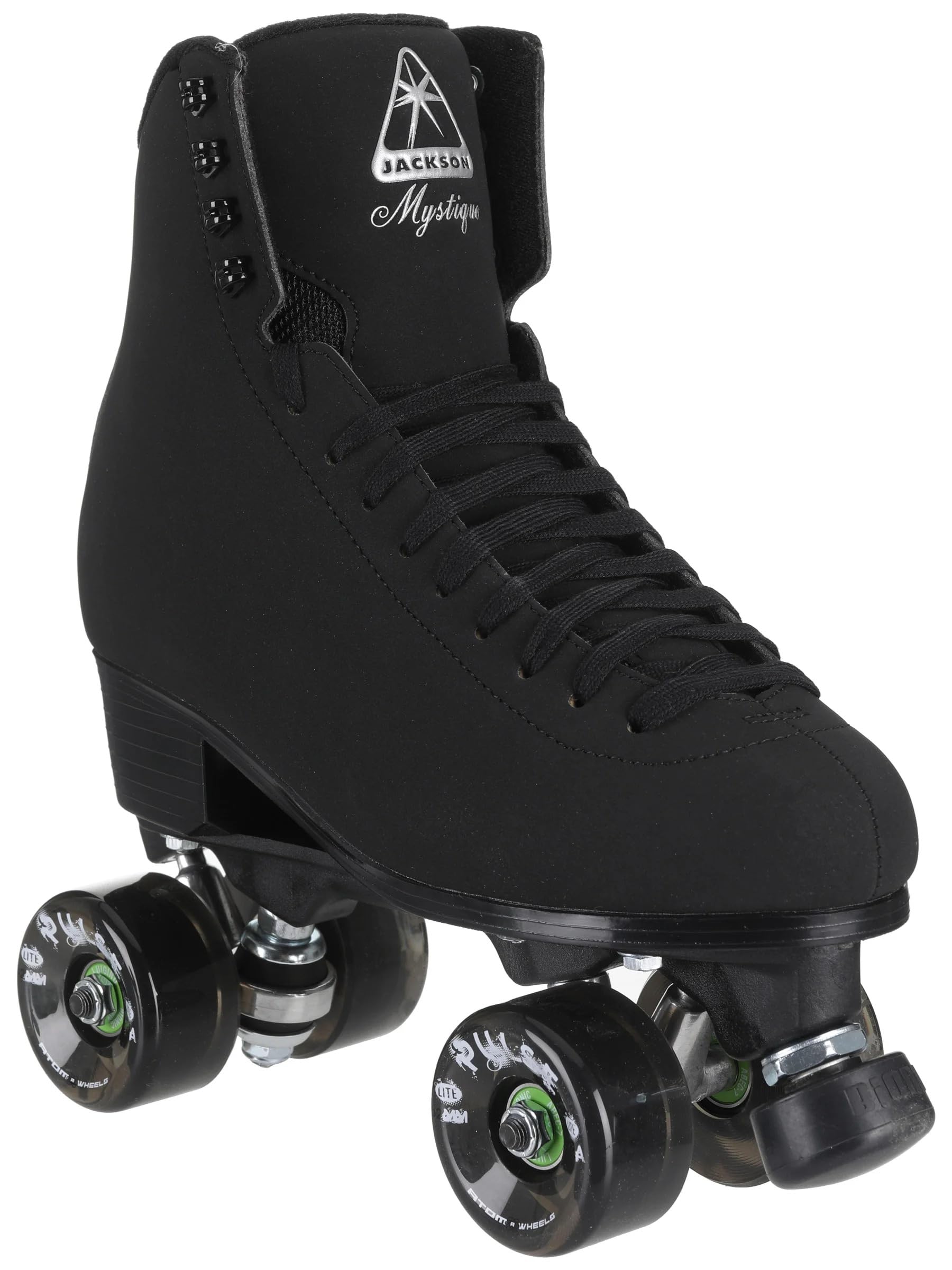 jackson ultima mystique quad skates - black, mens size 8