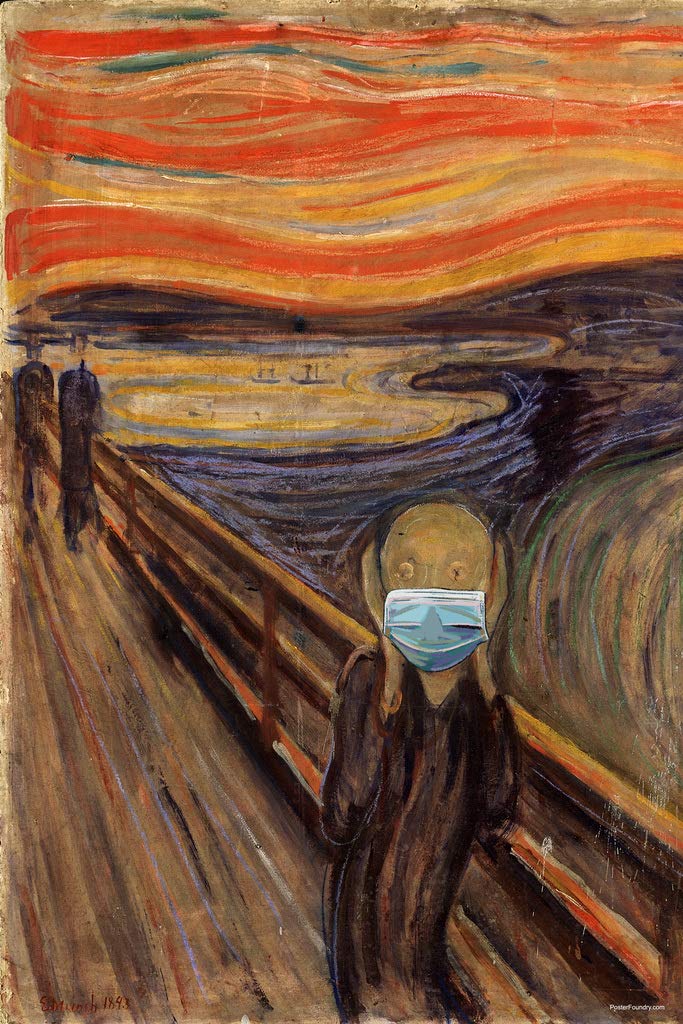 Amazon.com: The Scream Munch Funny Mask Poster Masked Edvard Munch