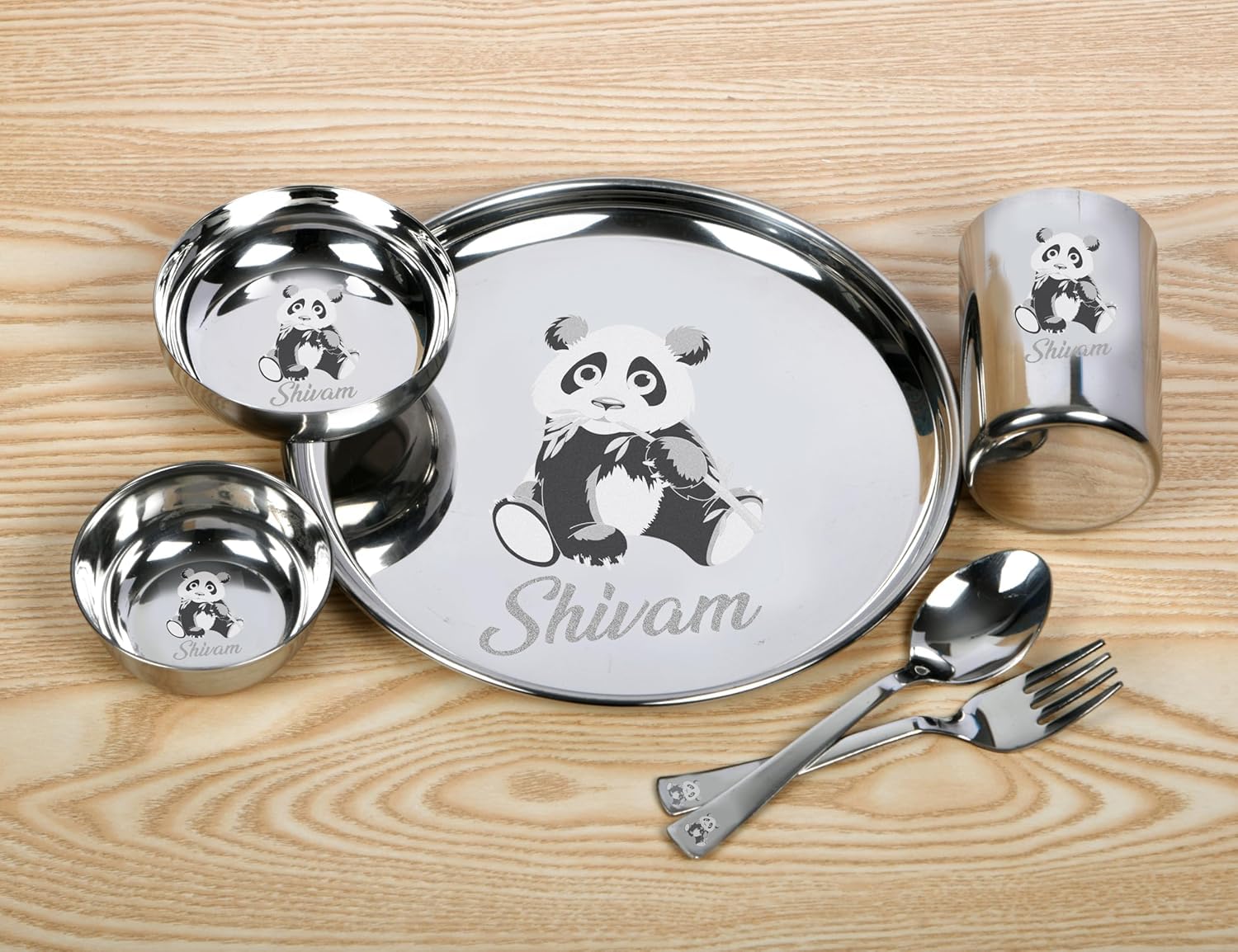 Personalized Naruto Stainless Steel Thali Set - 6 Piece -2