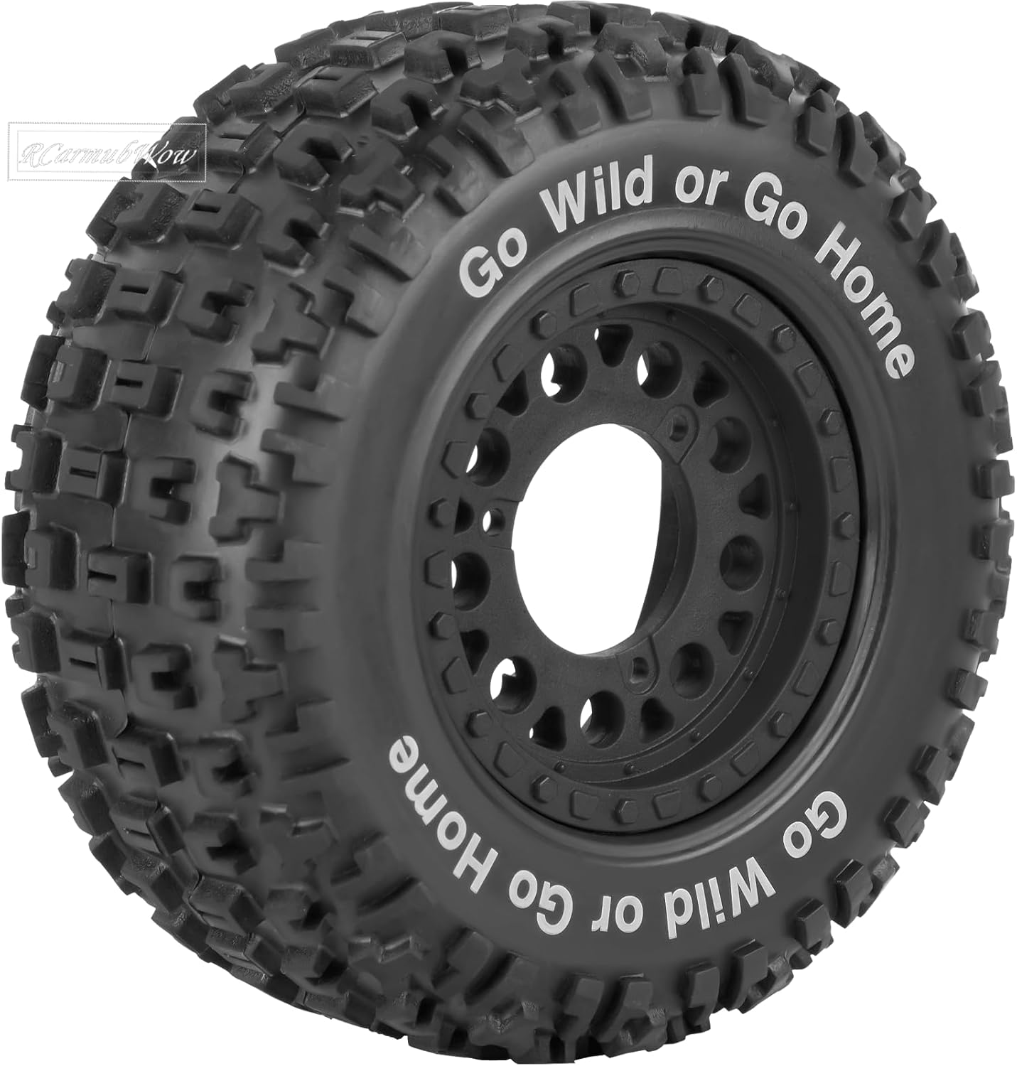 12mm/14mm/17mm Hex RC Wheels and Tires RC Truck Tires for Slash 2WD 4×4,Arrm a Senton,Axia1,Rc 4wd,Red cat,Short Course Truck Tires Rubber Tyres,Black