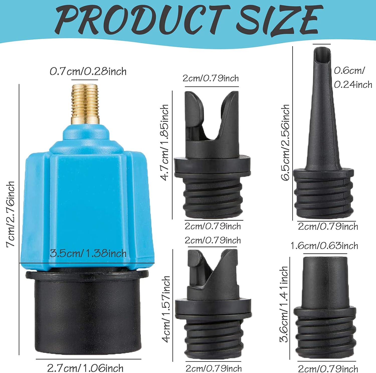 Acehome SUP Pump Adaptor Kit, Universal Electric Air Pump Converter