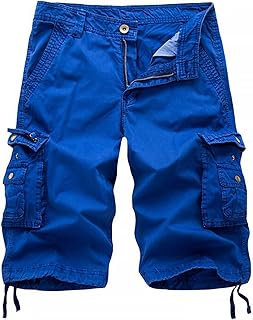 Men's Camo Cargo Shorts Relaxed Fit Multi-Pocket Outdoor Camouflage Cargo Shorts Cotton