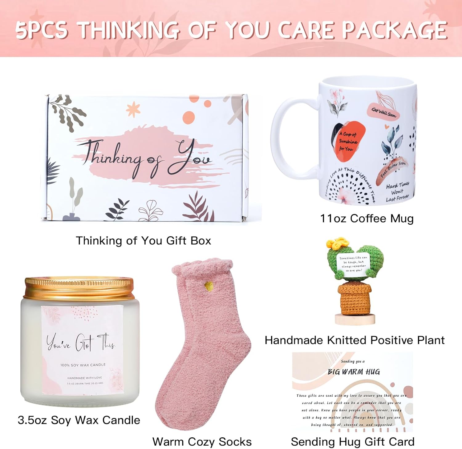 Get-Well Soon Gift Baskets for Women - Care Packge After Surgery Recovery - Self Care Gifts Thinking of You Gifts Feel Better Gift for Sick Friends - Image 8