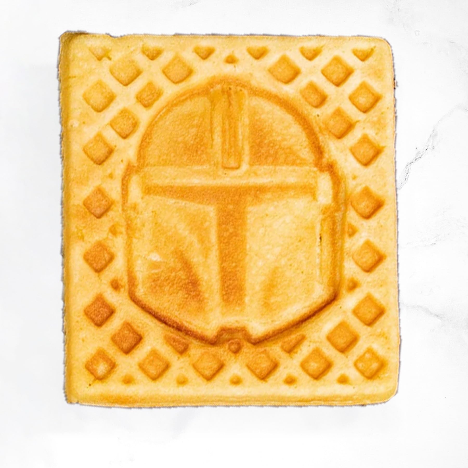 Uncanny Brands Mandalorian Waffle Maker - Bounty Hunter & Baby Yoda Waffles - Aparato de cocina Star Wars