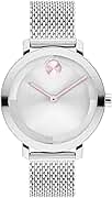 Movado Bold Evolution 2.0 Women's Watch - Swiss Quartz Movement, Stainless Steel Mesh Bracelet - 3 ATM Water Resistance - Luxury Fashion Timepiece for Her - 34mm