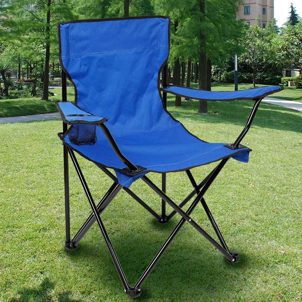 Leichter, robuster Klappstuhl, Klappstuhl – ultraleichter, klappbarer Campingstuhl mit hoher Rückenlehne, mit Kopfstütze, für Outdoor, Rucksackreisen, kompakt und strapazierfähig, für Outdoor, Campi