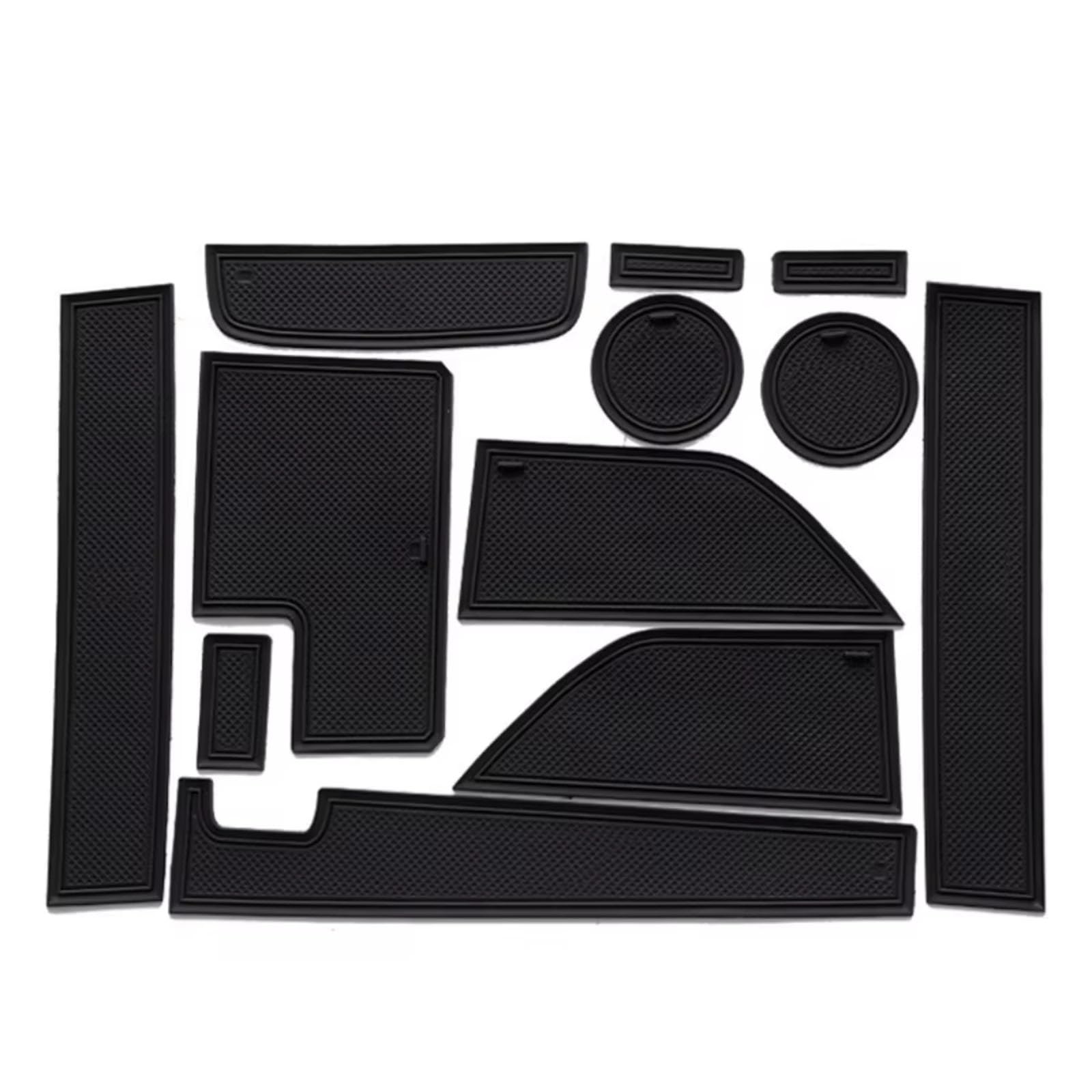 ahhccne Rubber Mats for Centre Console for Ford Mustang 2015-2021, LHD Rubber Mats for Centre Console