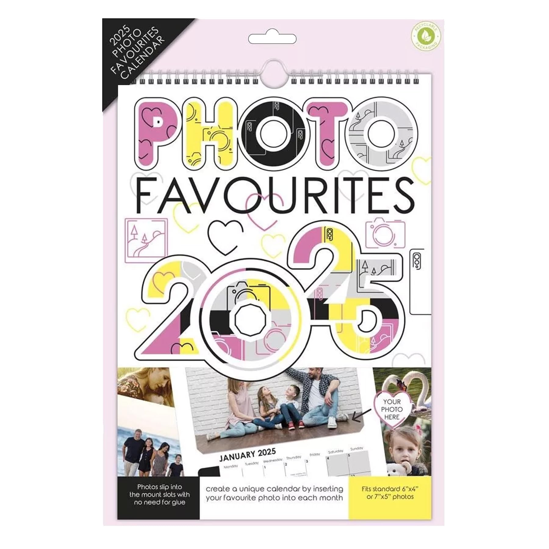 2026 A4 Photo Calendar DIY Personalise with 6'x4' or 7'x5' Photos Insert Your Own Photos - 5 Calendars, Multi - Image 4