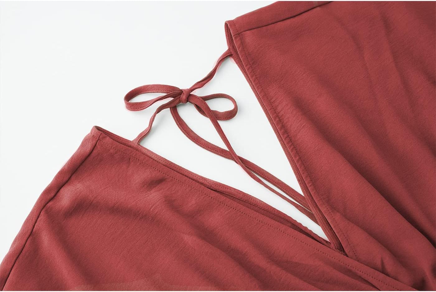 Women's Lace Maxi Dress Short Sleeve V Neck Party Dress Smocked Waist Boho Maxi Dress Bohemian Dress for Women - Image 4