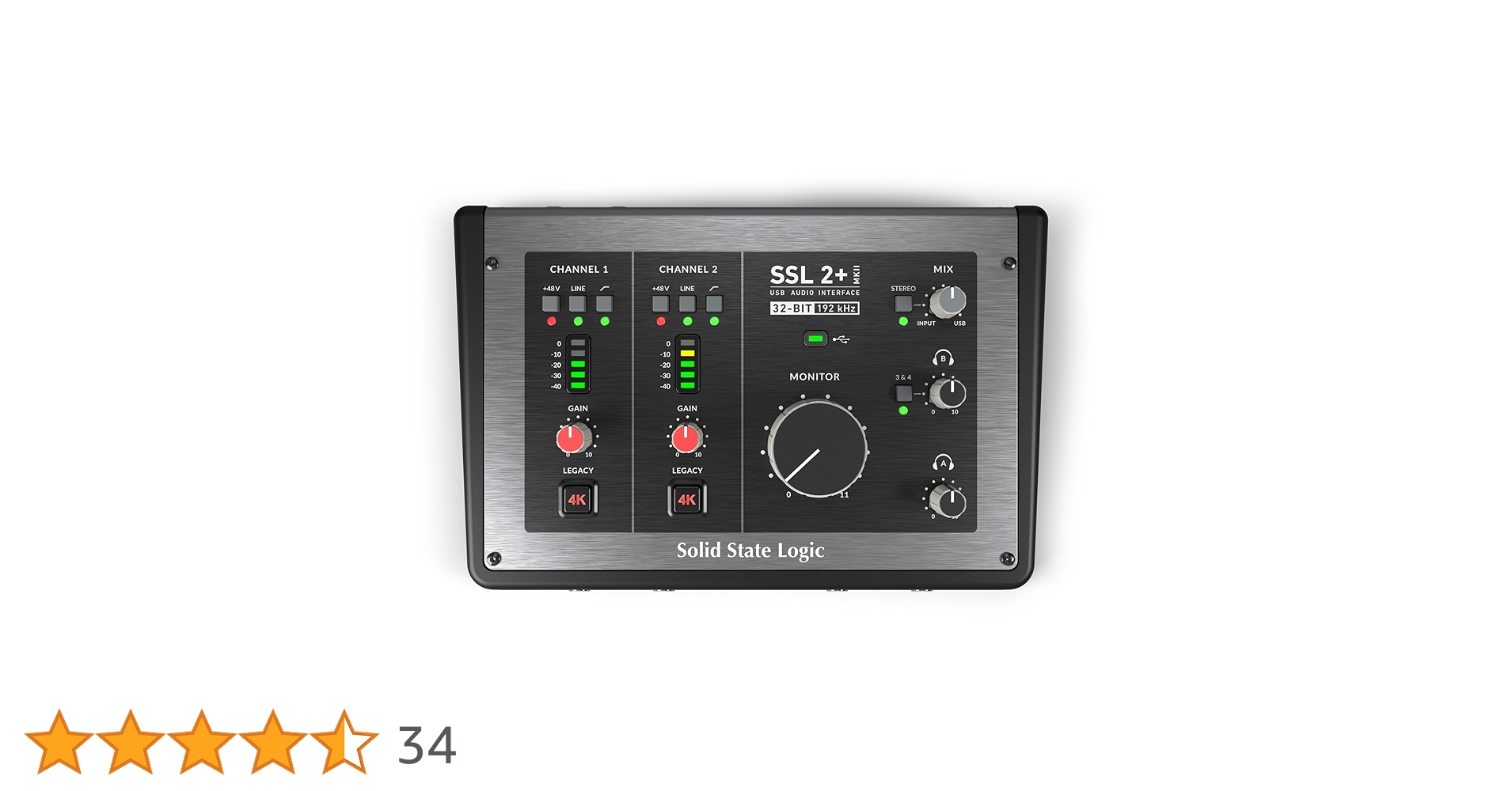 SSL 2+ オーディオインターフェース Solid State Logic SSL 2 MKII - Solid State Logic Japan