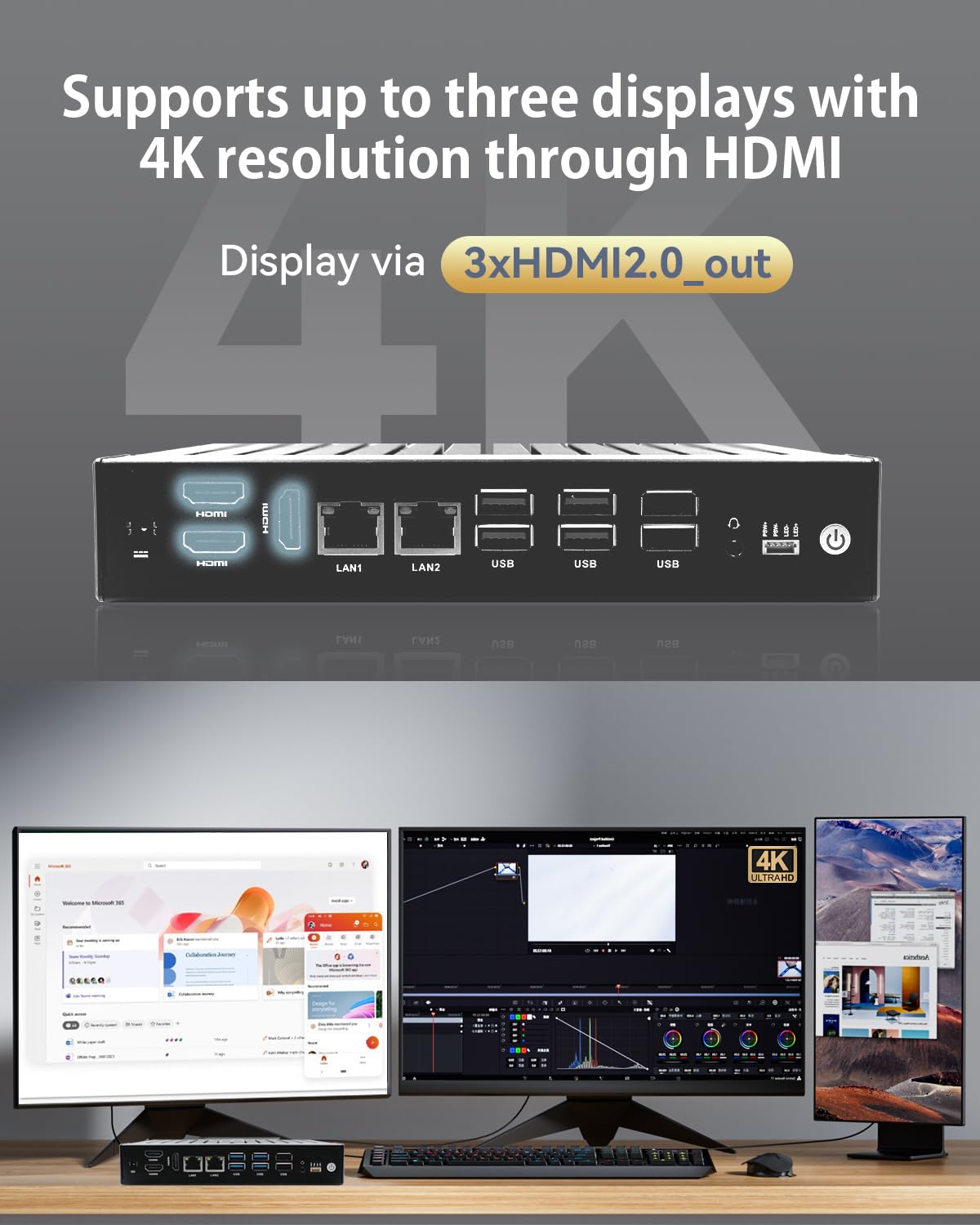Amazon.co.jp: 内蔵ミニPC、Intel N97(最大3.60GHz)8GB DDR4 Ram 128GB