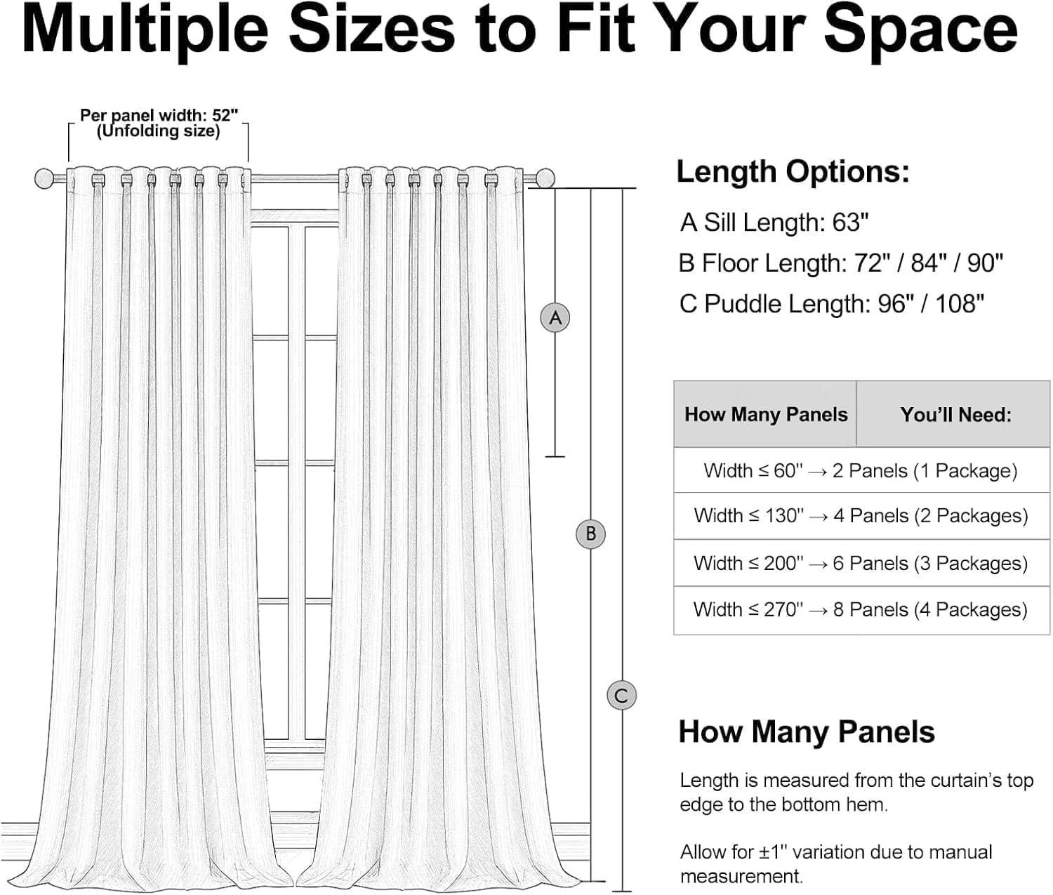  Dark Grey Black Out Curtains 63 Inch Long for Bedroom Back Tab with Rings Hooks Thermal Insulated Short Linen 100% Blackout Drapes Farmhouse Living Room Darkening Kitchen Curtains 52x63 thumbnail