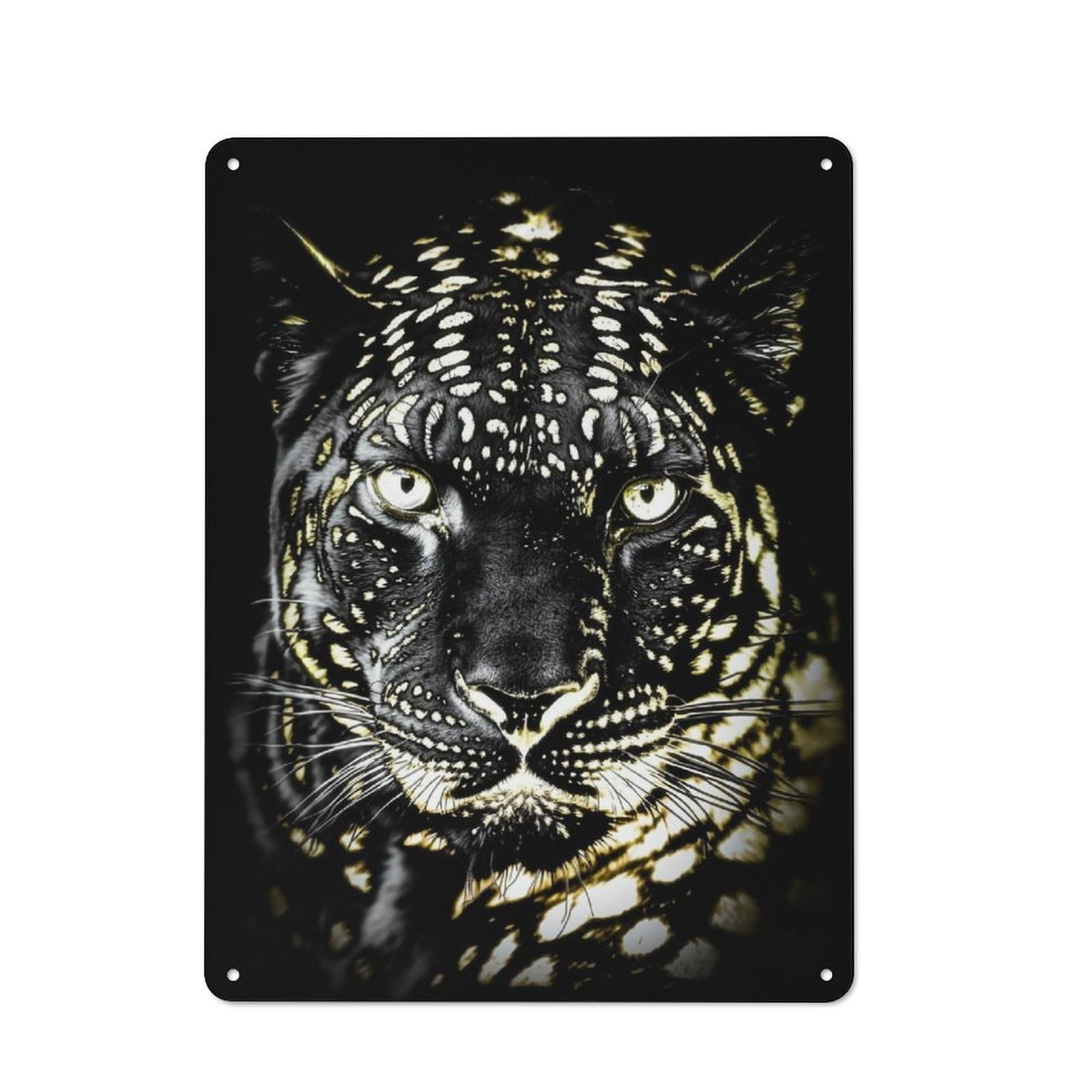 Junmoney Nightshade Majesty Vintage Tin Wall Plaque 40X30cm For Hallway Wall, For Kitchen, Dining Room And Home Bar Wall Decor