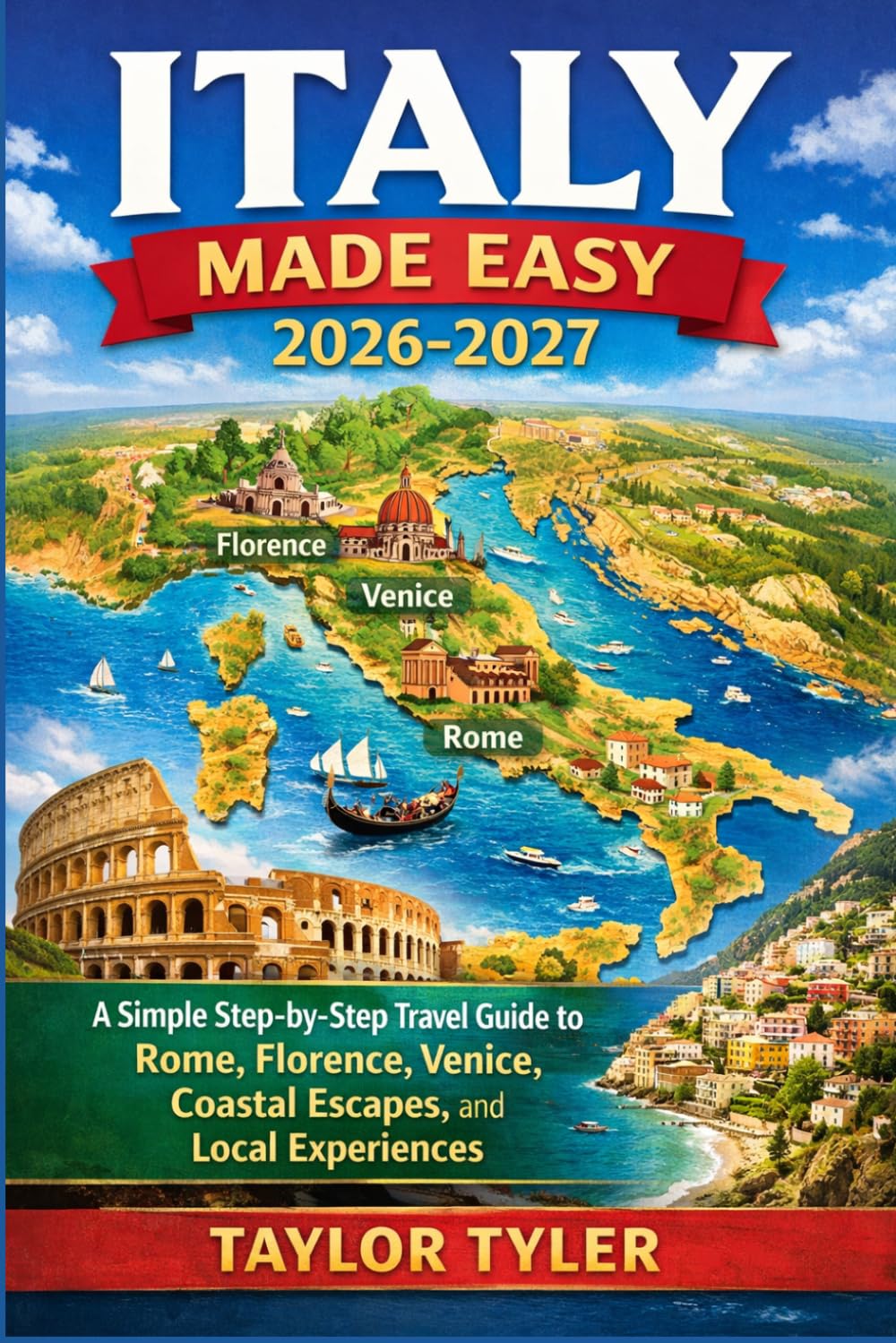 ITALY MADE EASY 2026–2027: A Simple Step-by-Step Travel Guide to Rome, Florence, Venice, Coastal Escapes, and Local Experiences
