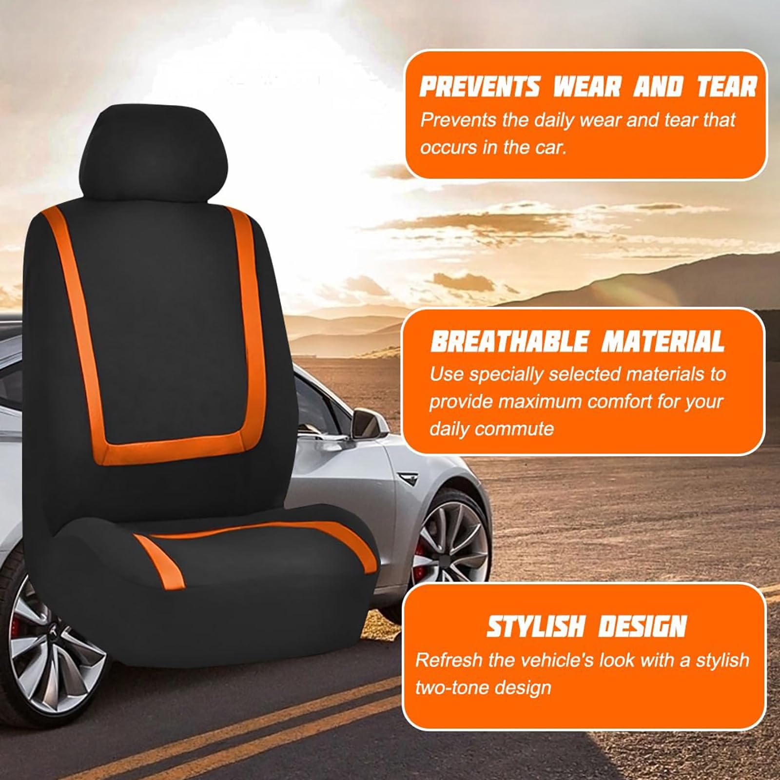 Housse Siege Voiture,pour Ford Ka (1999-2003) Housses Siege Auto Imperméable Antidérapant Protection Complète Avant et Arrière pour Voiture,A
