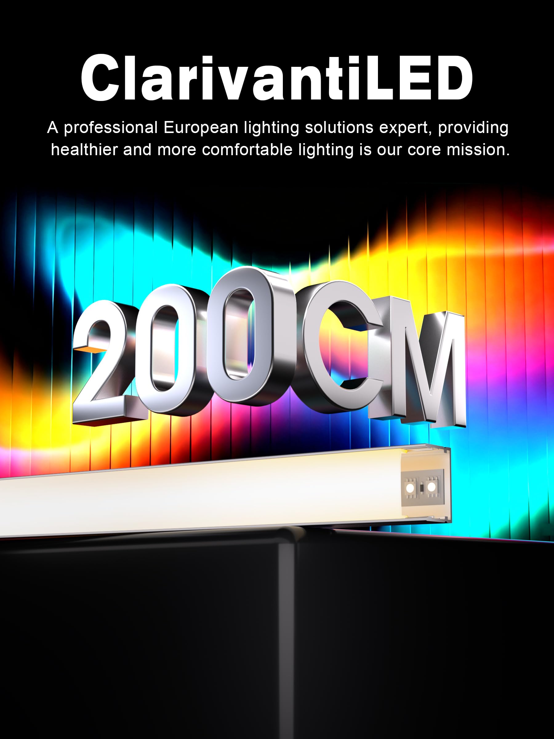 Perfil Aluminio Tira LED 1 (20×20mm U-Form, 5×2 Meter)