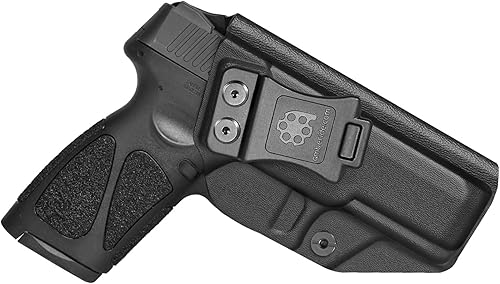Miniatura 12 de Amberide TaurusG3 IWB Holster,Tough Kydex–Boltaron Inside Waistband Holster Fit Taurus G3 Full-Size 9mm/.40 Pistols,Defined Retention IWB | Marrón