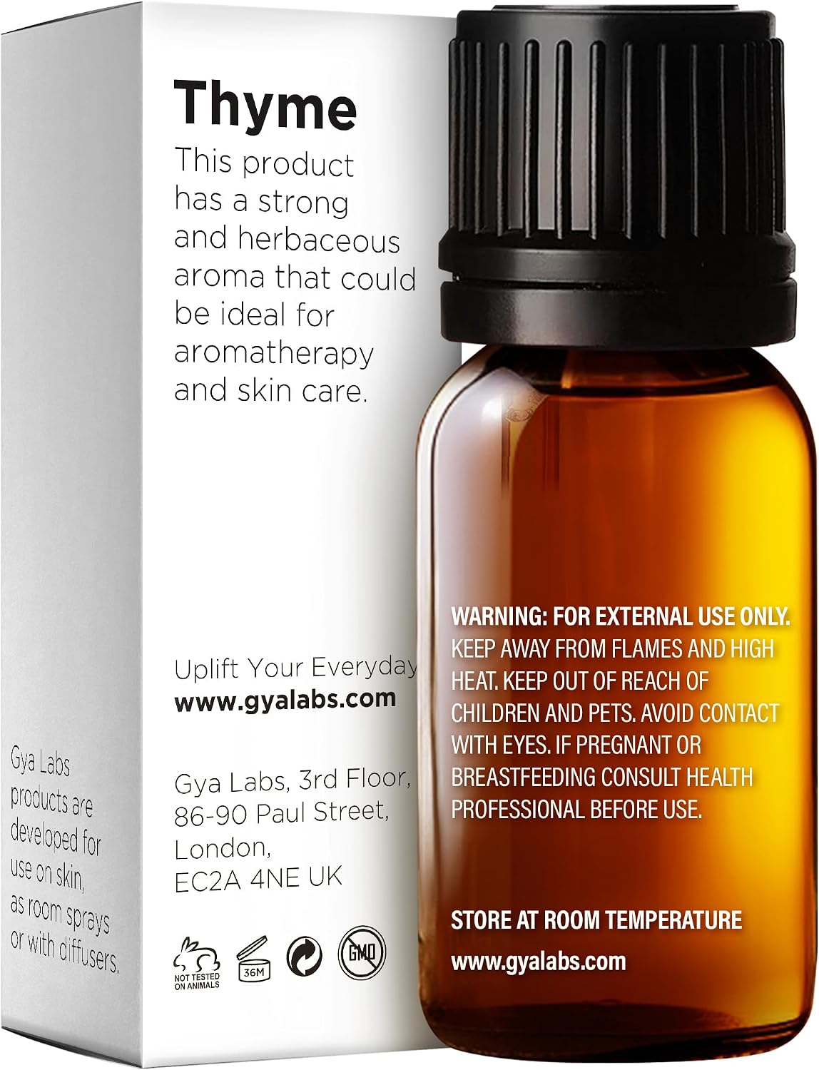100% Pure Thyme Essential Oil for Skin & Diffuser - 0.34 Fl Oz image 2