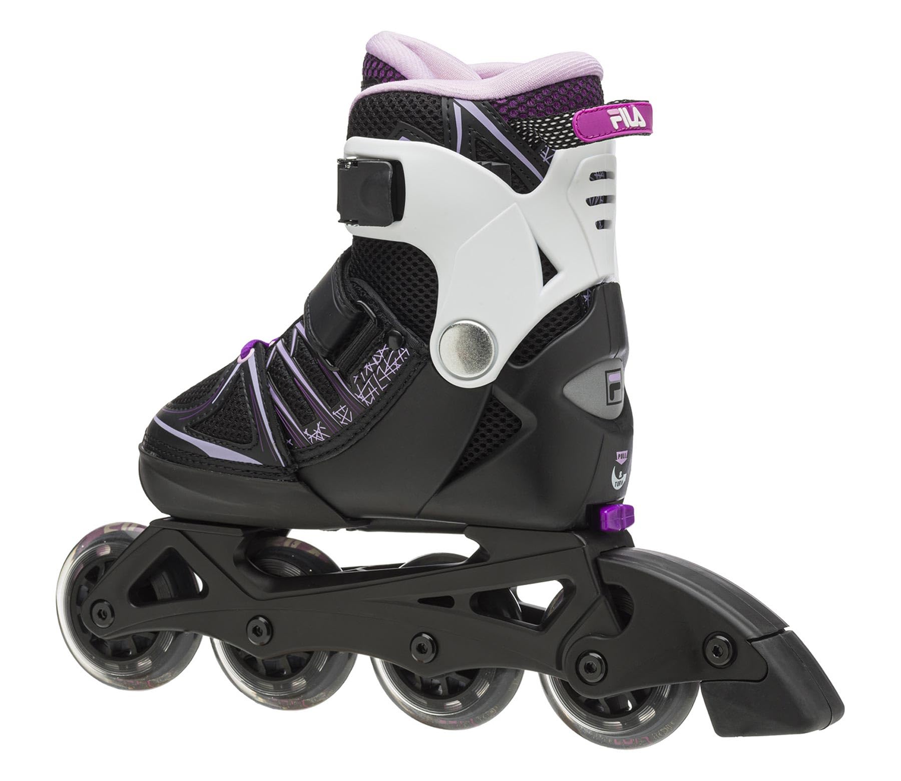 FILA Skates X-one Girl Inlineskates für Mädchen und Damen I in 4 Größen verstellbar I schwarz/pink/magenta