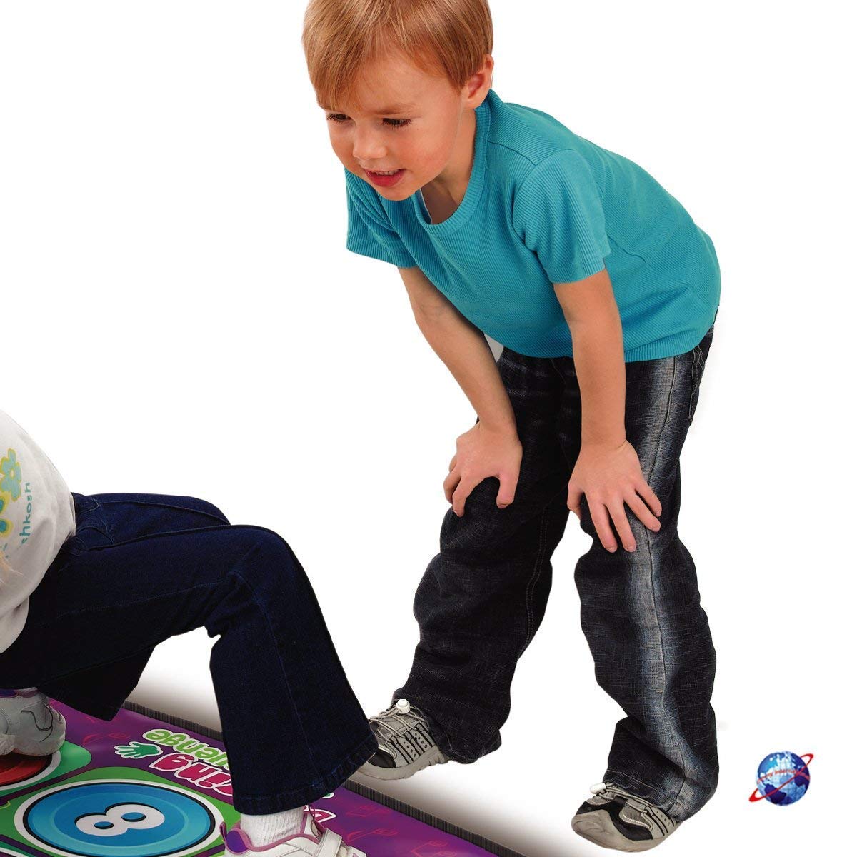 Yjtwt Doppio Tappetino da Ballo Senza Fili,Tappeto di Danza Musicale Pieghevole Passo da Ballo Regalo per Bambini Gioco Tappeto Dance Revolution Tappetino da Yoga