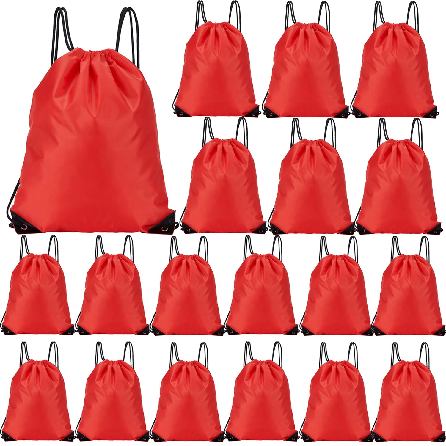 LOSYHU20 Pack Drawstring Bags String Backpack Bulk Sack Cinch Bag Drawstring Backpack Bags Sport String Gift Bags for Gym Traveling