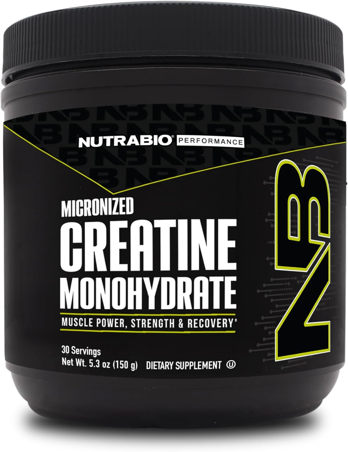 NutraBio Pure Micronized Creatine Monohydrate Powder Supplement, Unflavored, (150 g) – Supports Bulk Muscle Energy, Recovery, and Strength – HPLC Tested Creatine Powder Supplement for Men and Women