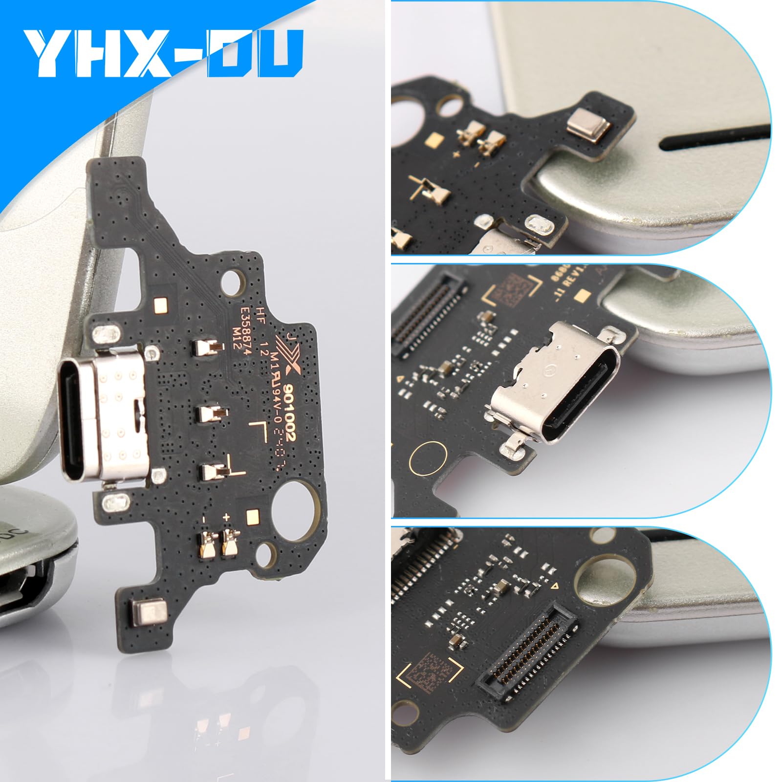 Prise de charge 11,0" pour Samsung Galaxy Tab A9+ SM-X210 SM-X215 SM-X216B Connecteur dock Port de charge Microphone Audio Jack Flex Câble + outils