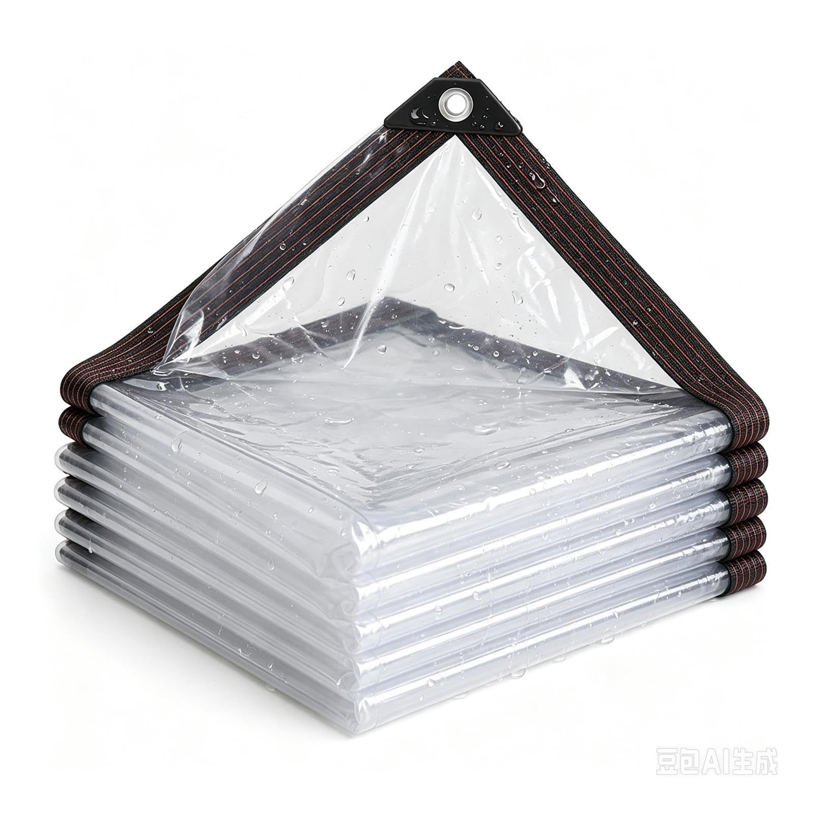 Cubierta De Lona Transparente con Ojales, Lona Impermeable Exterior