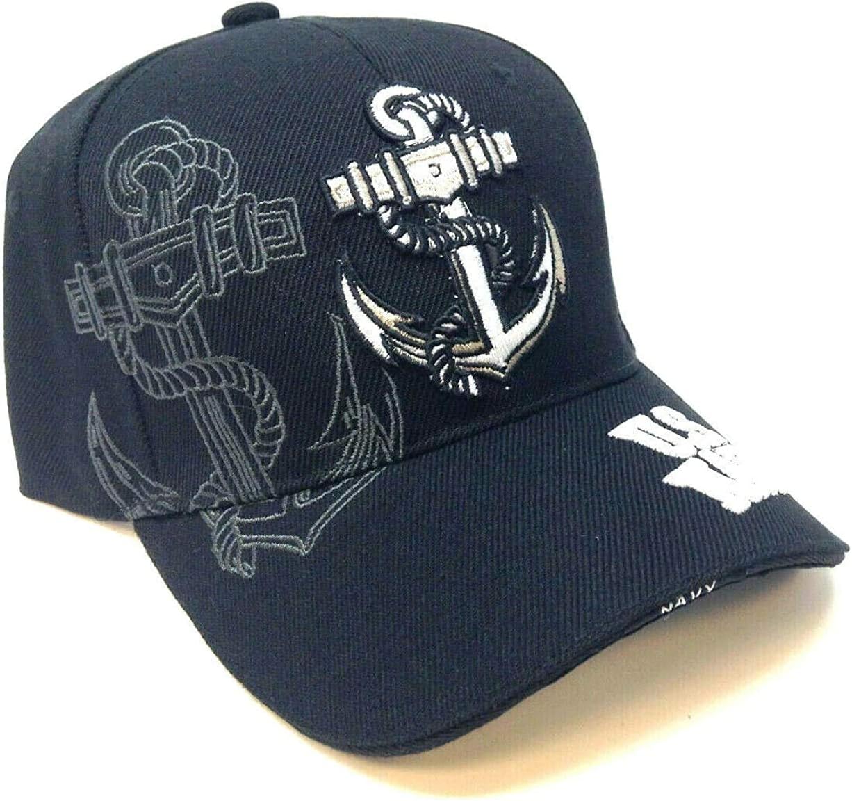 US Navy Anchor Naval Baseball 3D Embroidered Cap Hat
