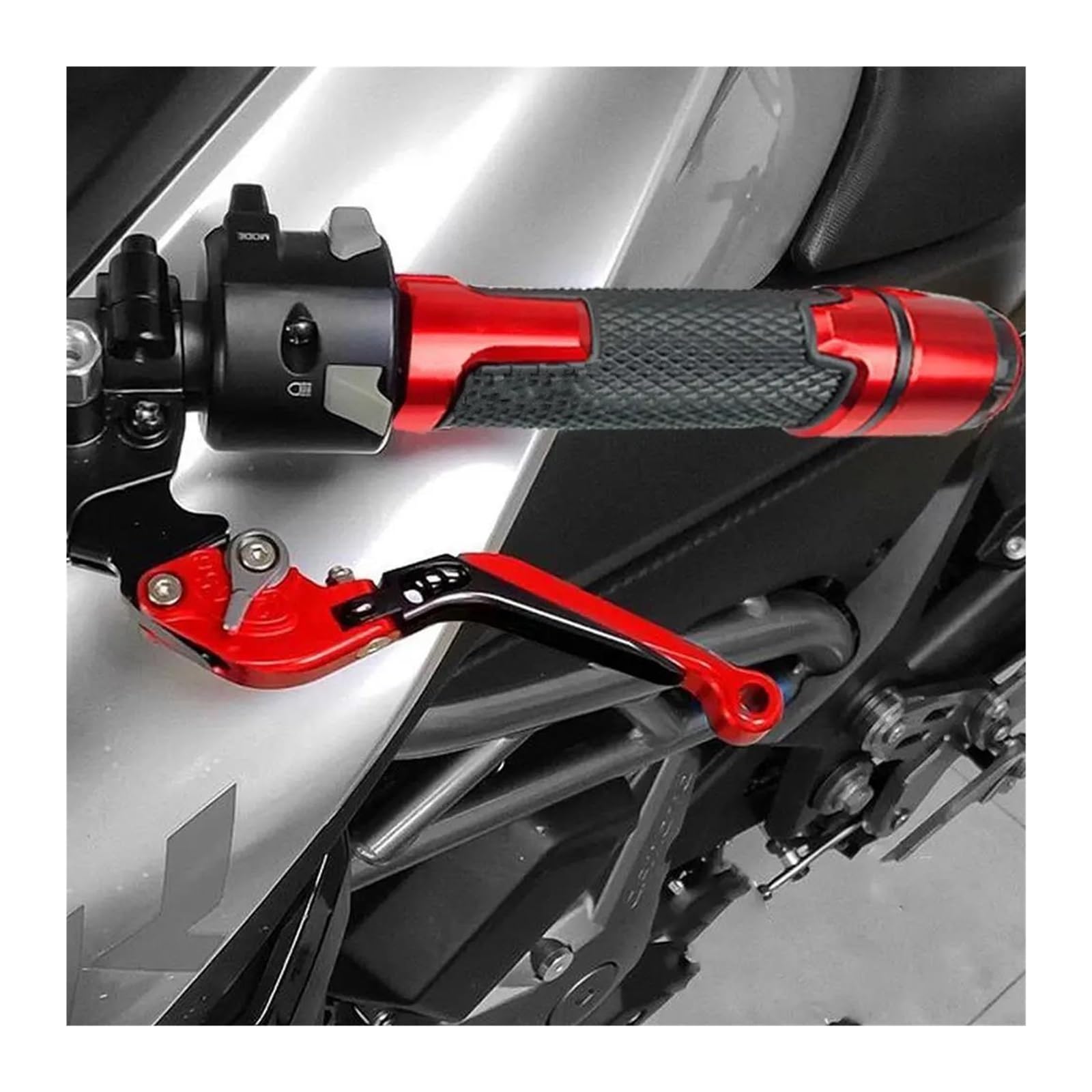 Für H&onda Für VFR800 Für VTEC Für VFR 800 2002-2008 Motorrad Ausziehbare Bremskupplungshebel Lenkergriffe Enden Motorrad-Handschützer(T)