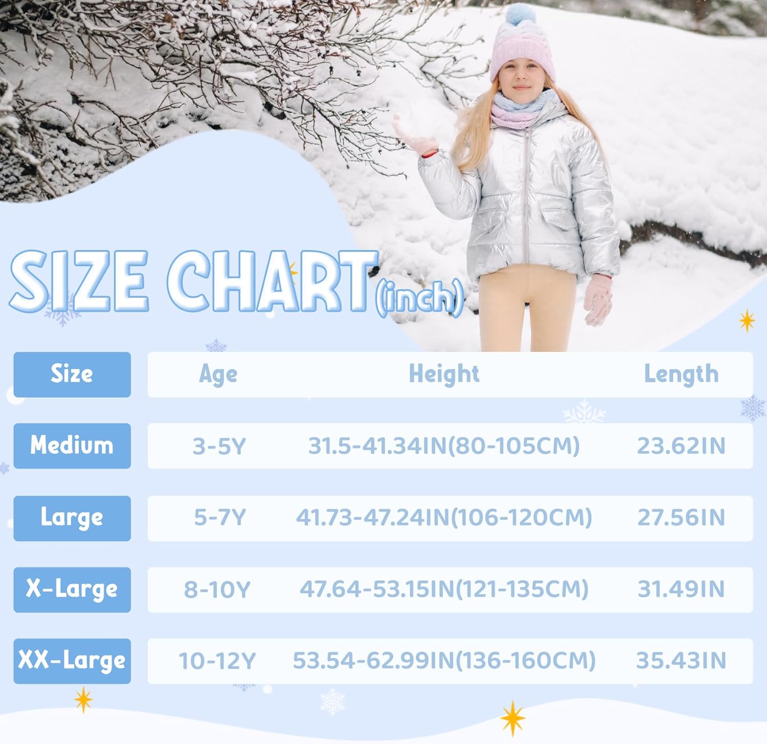 Zando Girls' High Waist Elastic Fleece Lined Thickened Tights & Stockings & Pantyhose - Ultra-Stretch for 3T-12 Years - Image 4