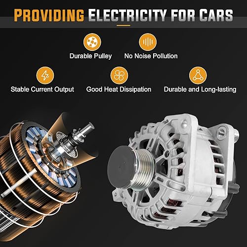 Miniatura 5 de Nuevo alternador para Nissan Sentra 2.5L 2007-2012, para Rogue Select 2014-2015, para Rogue 2.5L (3PIN) 2011-2013, para Altima 2.5L 2007-2013 (2013