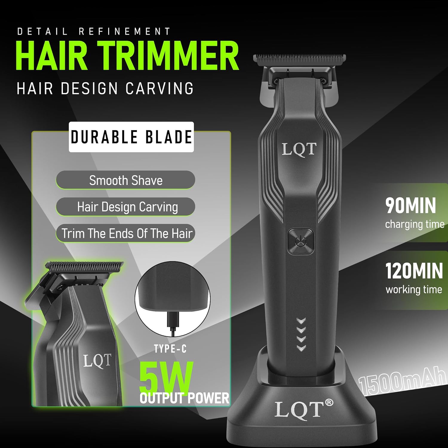 Cordless Hair Trimmer for Men Electric Razor Face Shavers for Body Nose Ear Professional Hair Clippers USB Rechargeable Trimmer for Men's Gifts
