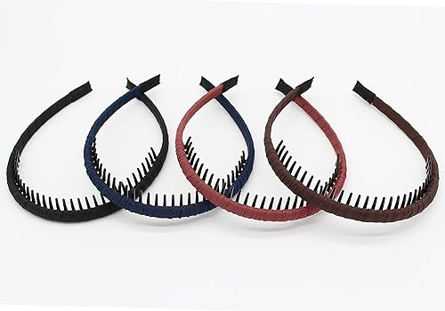 Vista 16 de Diademas negras de moda para mujer, accesorios para el cabello, bandas para la cabeza para el cabello corto, bandas antideslizantes para el cabello