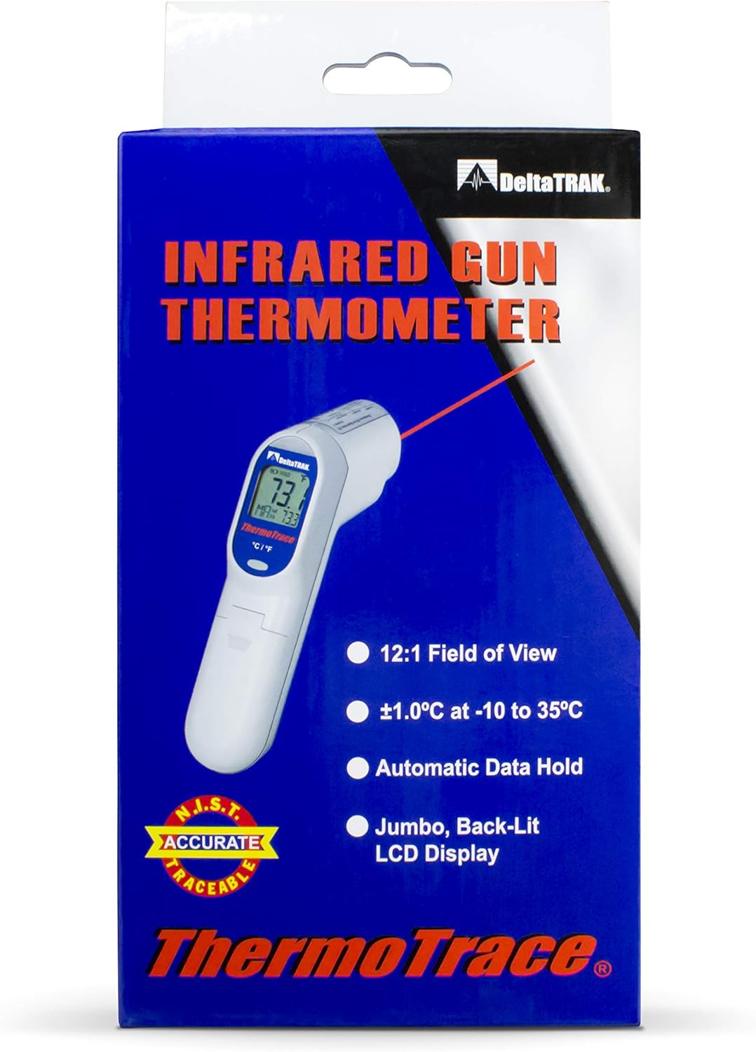 DeltaTrak 15041 ThermoTrace Infrared Gun Thermometer with laser 12:1