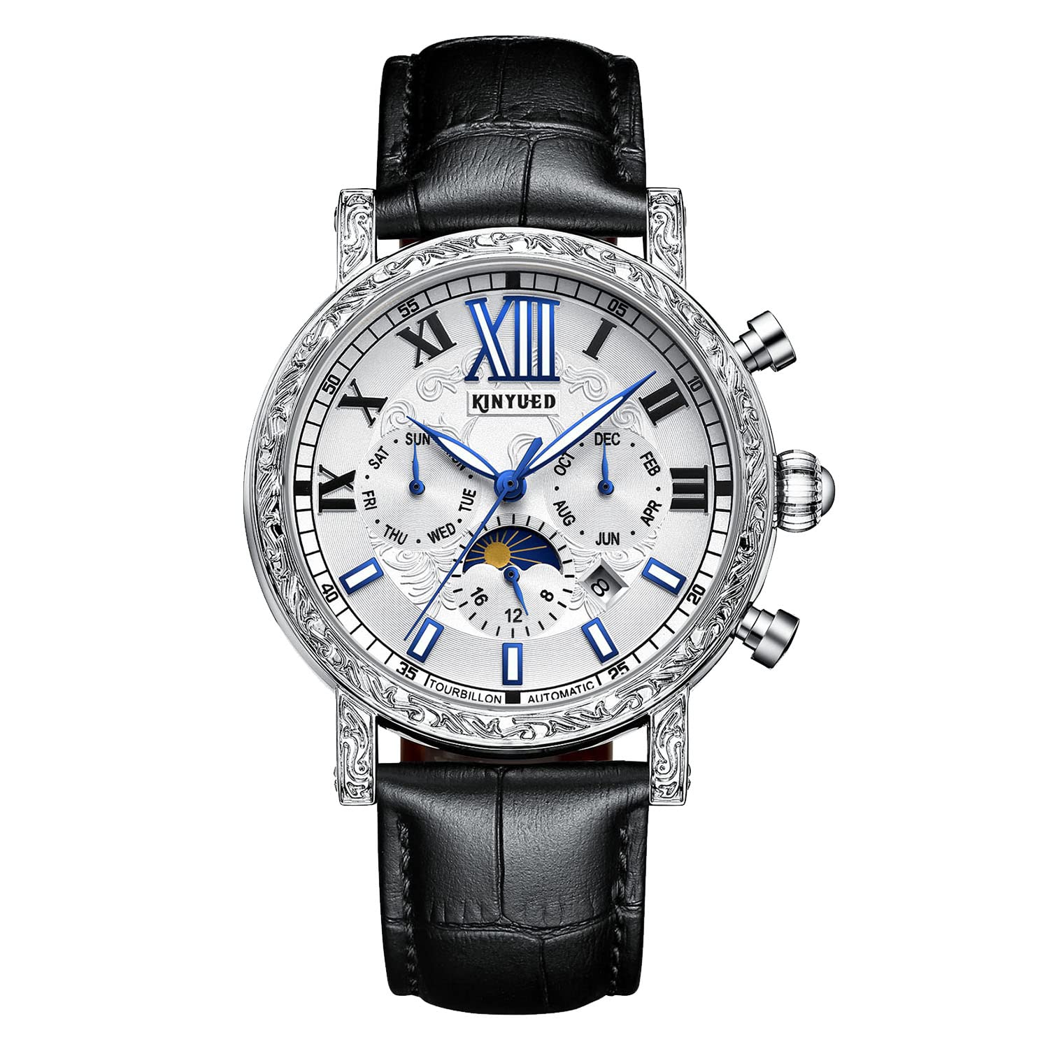 Amazon.com: IK COLOURING Mens Luxury Skeleton Automatic Mechanical ...