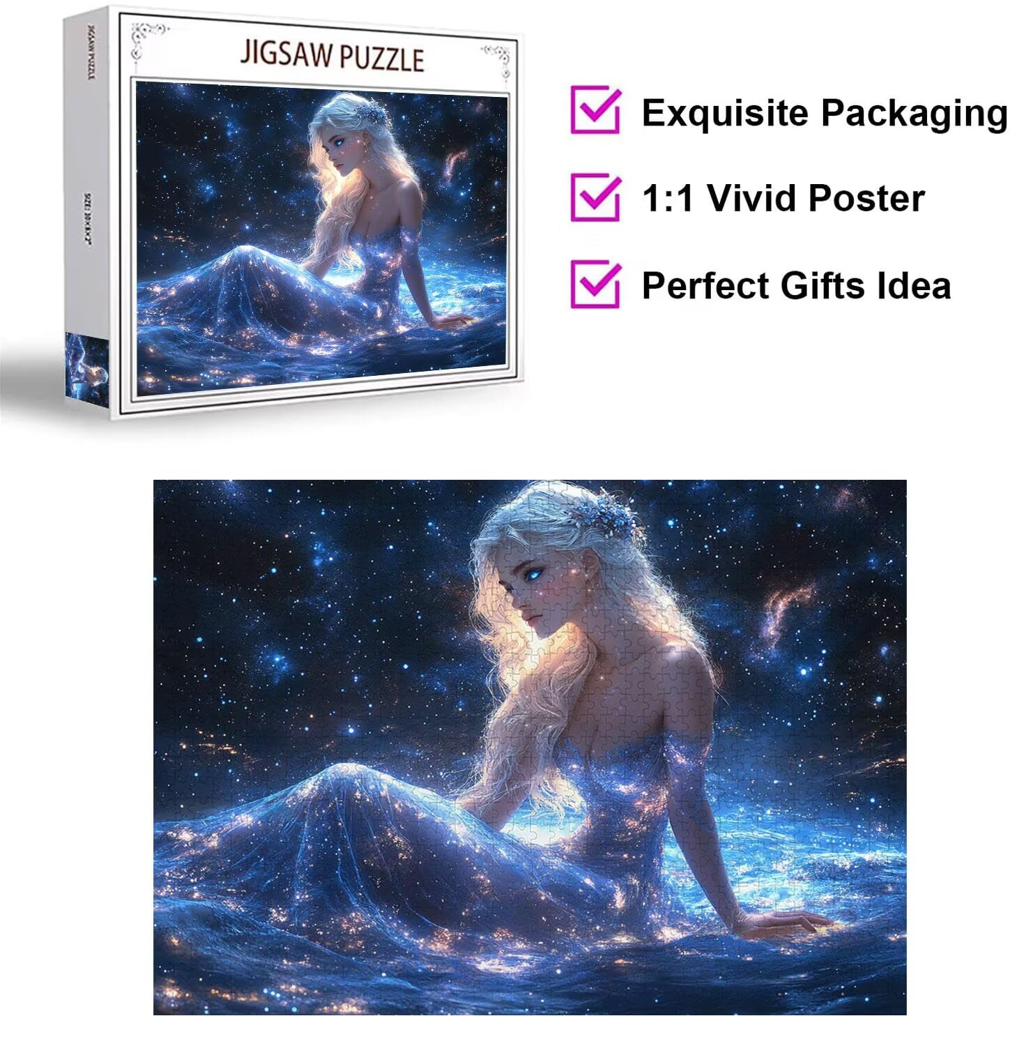 Puzzle 6000 Pezzi Animazione Puzzle Classici per Gioco Familiare, n-124 | Impossibile Puzzles, Intrattenimento Creativo, Rilassamento e Intelligence, Regalo per Amore e Amico, Il cielo stellare