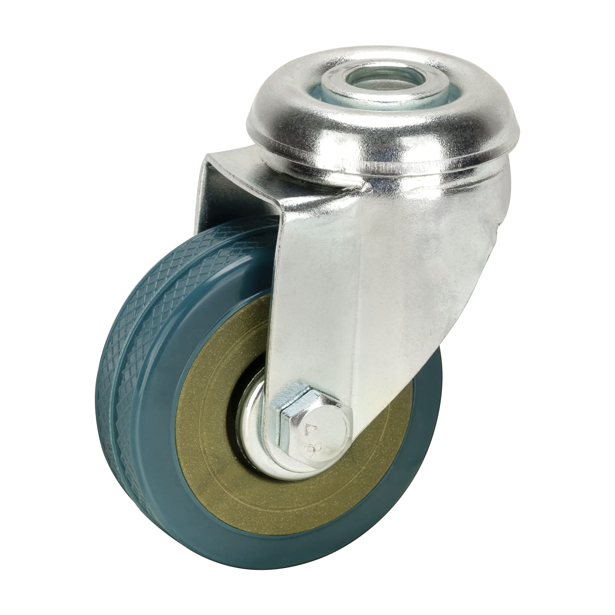 50 mm non Marquage Gris en caoutchouc rigide Roulettes (Frein) ? 10 mm Trou de boulon de fixation ? Heavy Duty Roulettes Roues par Bulldog Roulettes ? Max 100 kg par lot