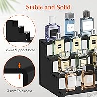 Vista 2 de Lifewit Organizador de Colonia para Hombres, Soporte de Perfume de Plástico de 4 Niveles, Montaje sin Herramientas, Estante de Exhibición