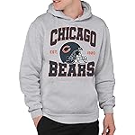 Junk Food Clothing x NFL - Chicago Bears - Team Helmet - Unisex Adult Pullover Fleece Hoodie for Men and Women - Size Medium