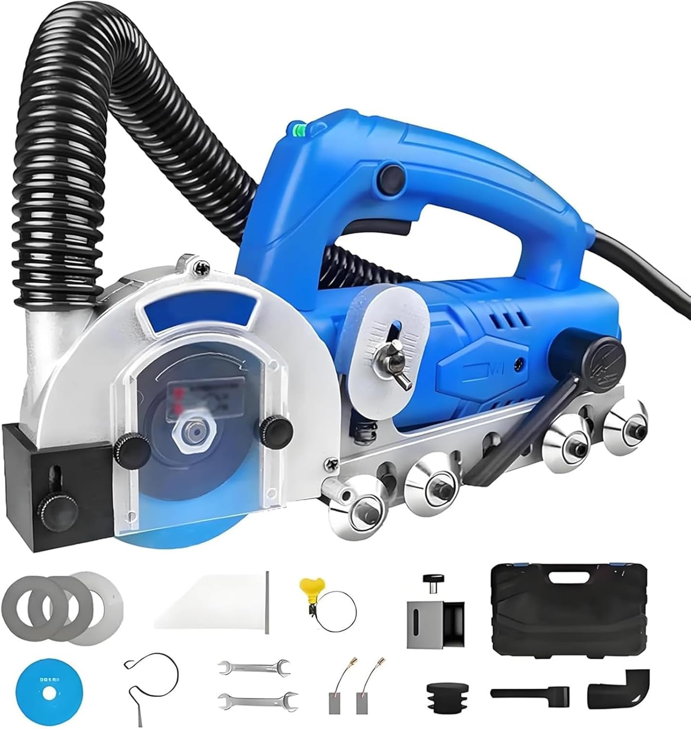 1200W Electric Grout Cleaner - Professional Tile Cleaning Machine with Vacuum, 9000 RPM, Deep Cleaning for Floors & Walls, Includes S B, 220V, 1.7mm Nozzle