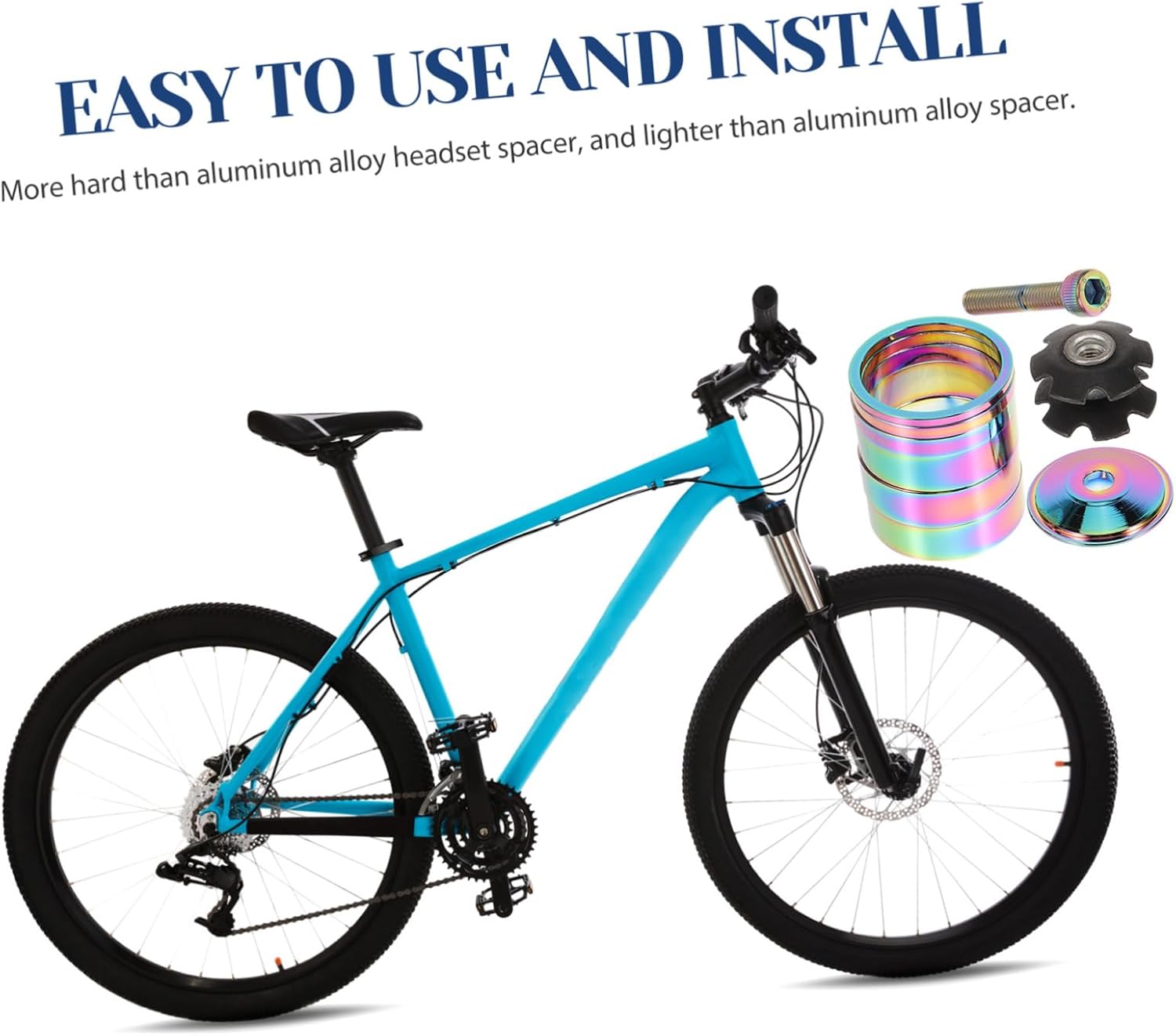 ibasenice Replaceable Washer Spacer Washers Fork Washer Sturdy Head Spacer Spacers Head Spacer Kit Mountain