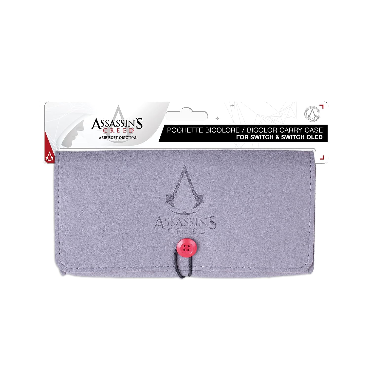 Freaks And Geeks Assassin's Creed - Felt case for - Nintendo Switch & Switch OLED, Black,red, felt