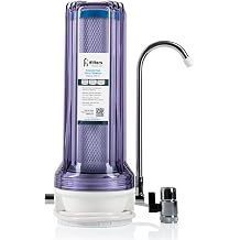 iFilters Countertop Ultra Drinking Water Filter for VOCs Cysts Pesticides Herbicides Chlorine Taste & Odor - Clear CNTP-1C
