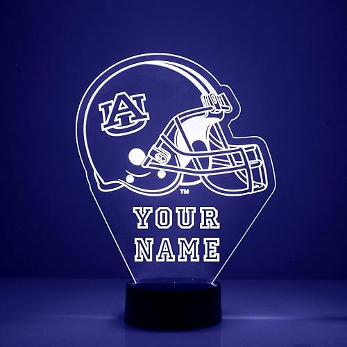 Miniatura 11 de Auburn University Tigers - Lámpara de luz nocturna con letrero LED de baloncesto con control remoto, pantalla iluminada con nombre o imagen