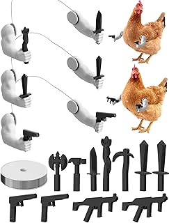 Chicken Arms Kit, Thickened 3D Printed Poultry Costume with Adjustable Wire and Accessories for Backyard Photos, Parties and Social Media
