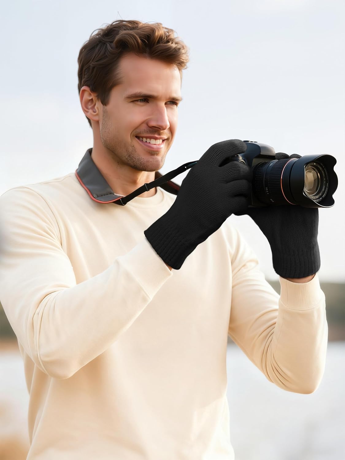 Cooraby 16 Pairs Adult Winter Knitted Magic Gloves Full Fingers Stretchy Warm Gloves for Men, Women or Teens - Image 5