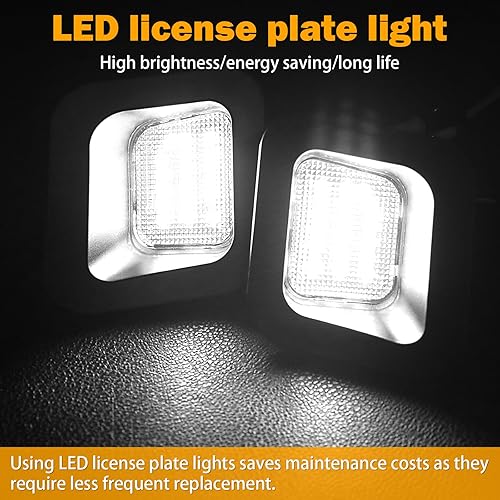 Miniatura 2 de Luz LED para placa de matrícula compatible con accesorios F150 2015 2016 2017 2018 2019 2020 F150 accesorios de luces de matrícula, lámpara de